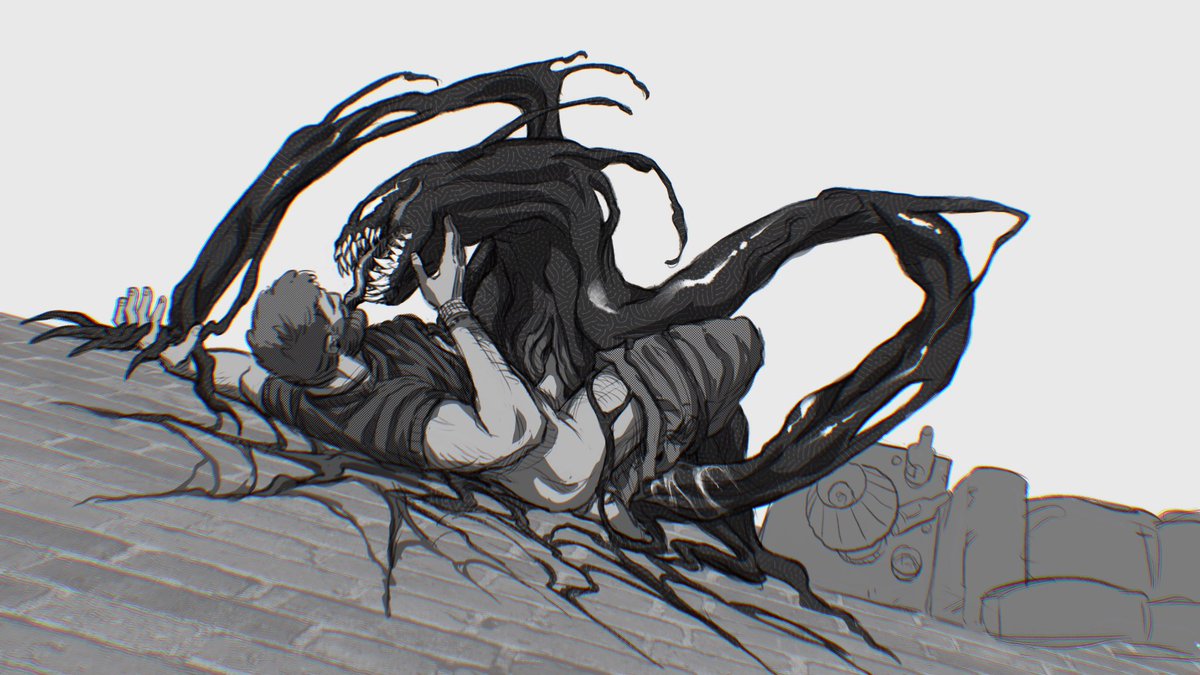 watchthet33th's tweet photo. reviving this acct to drop my weird symbiote porn and then disappear again #symbrock https://t.co/vazqWVZBL3