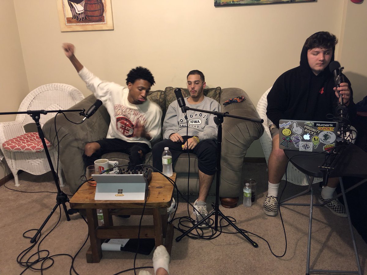 WhatItDoFoo__'s tweet photo. The boys 3/4s of are here recording the 1st OFFICIAL PODCAST! 
     What it do foo! 
Tune in soon https://t.co/GGCuNSpybr