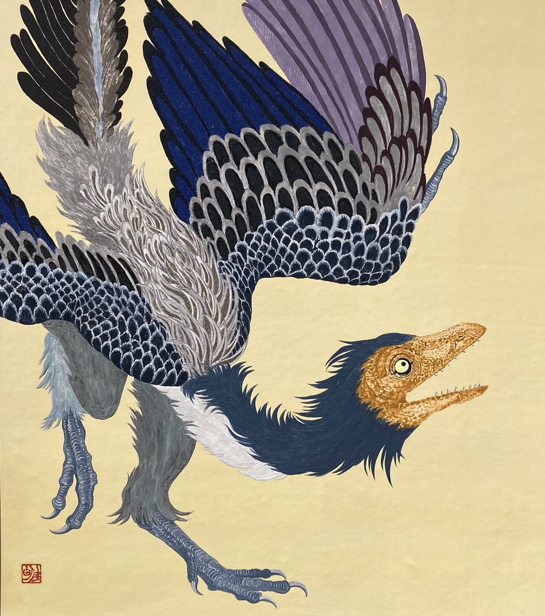 sisi_yoshiyoshi's tweet photo. 日本画恐竜展、明日（11月9日・火曜日）が最終日です🦕最終日は16時までとなっておりますので、ご注意ください🦖 https://t.co/I54MePCoAr