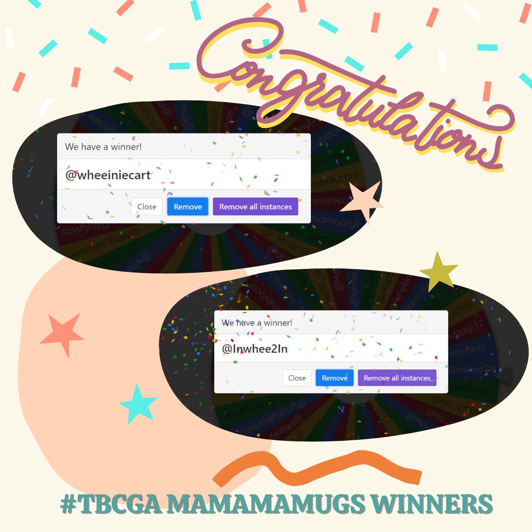 TheBudolCart's tweet photo. CONGRATULATIONS TO OUR #TBCGA WINNERS! 

There should be only one winner but since this announcement was long overdue, we decided to draw two winners to make up for the late announcement! 

For the winners, please send us a dm😊

*mechanics were followed upon choosing the winners https://t.co/VnuSaSygaJ