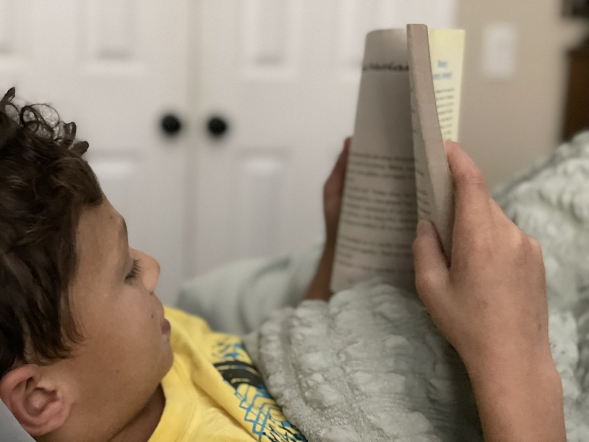 When your kid loves his 2nd grade teacher, you have to read Judy Blume books together before bed. Tonight, this precious boy wanted to read to me. Judy Blume is the absolute most amazing author! #timeless <a href="/WilsonJAESTEM/">Lauren Wilson</a>  <a href="/judyblume/">Judy Blume</a> <a href="/JAE_stem/">JackAndersonElemSTEM</a>