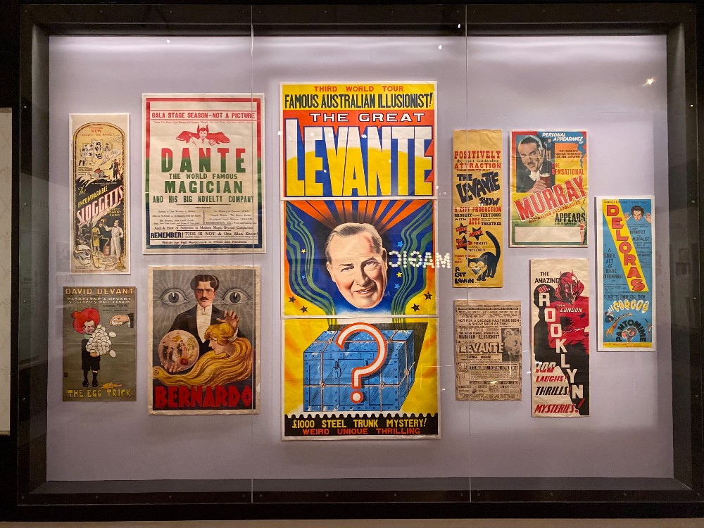 statelibrarynsw's tweet photo. Abracadabra! Step back in time to the golden age of Australian stage magic at our #HowsTricks exhibition. Discover fascinating #RareBooks, early photographs, posters and more. #MagicMonday
#Free, open every day: https://t.co/CWkQk7yzVy https://t.co/3QyeMAux0m