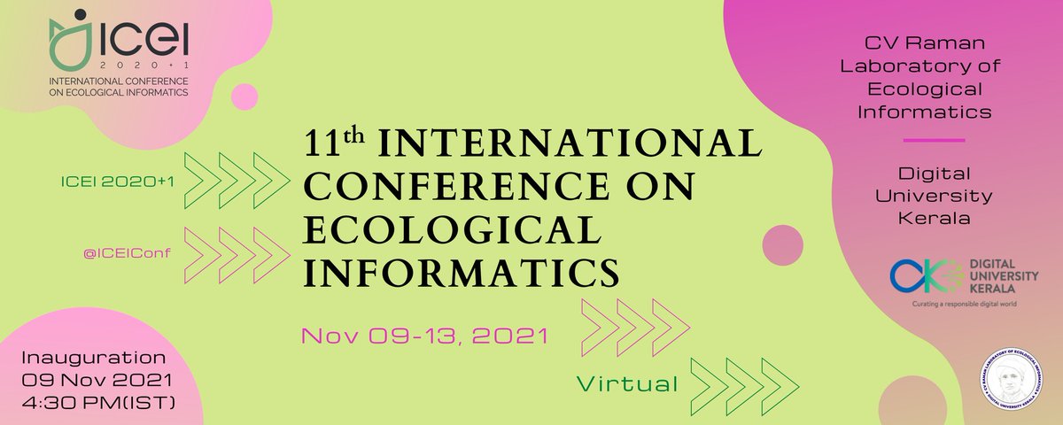 ICEI 2020 +1 (@iceiconf) on Twitter photo The wait is over! The 11th International Conference on Ecological Informatics #ICEI2020+1 <a href="/ICEIConf/">ICEI 2020 +1</a> is just a day away!
Join us on 09 Nov 2021 at 4.30 PM (IST)
#VirtualConference
#AcademicTwitter
#online The wait is over! The 11th International Conference on Ecological Informatics #ICEI2020+1 <a href="/ICEIConf/">ICEI 2020 +1</a> is just a day away!
Join us on 09 Nov 2021 at 4.30 PM (IST)
#VirtualConference
#AcademicTwitter
#online