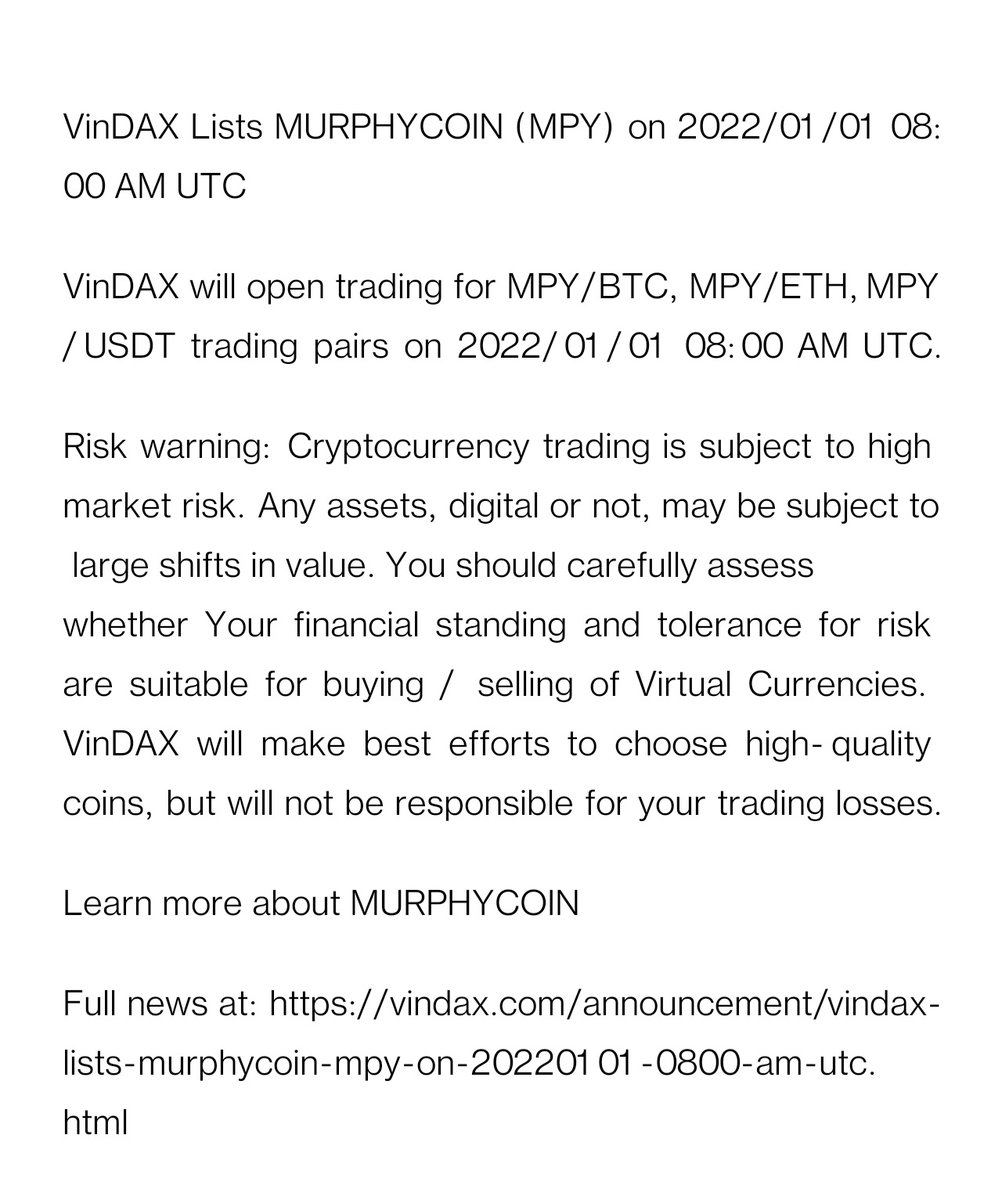 murphy_coin's tweet photo. #cryptocurrency #Crypto #murphycoin #mpy #bitcoin #invest #money https://t.co/6ksJYogyMr