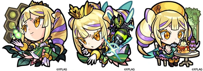 【お知らせ】
『モンスターストライク』にて
クィーン・ハーチェル(進化前・進化・神化)のデザイン・イラストを担当いたしました!
蜂の資料を見てて花粉団子が可愛かったので装飾に反映させました。
#モンスト #モンスト作品公開 