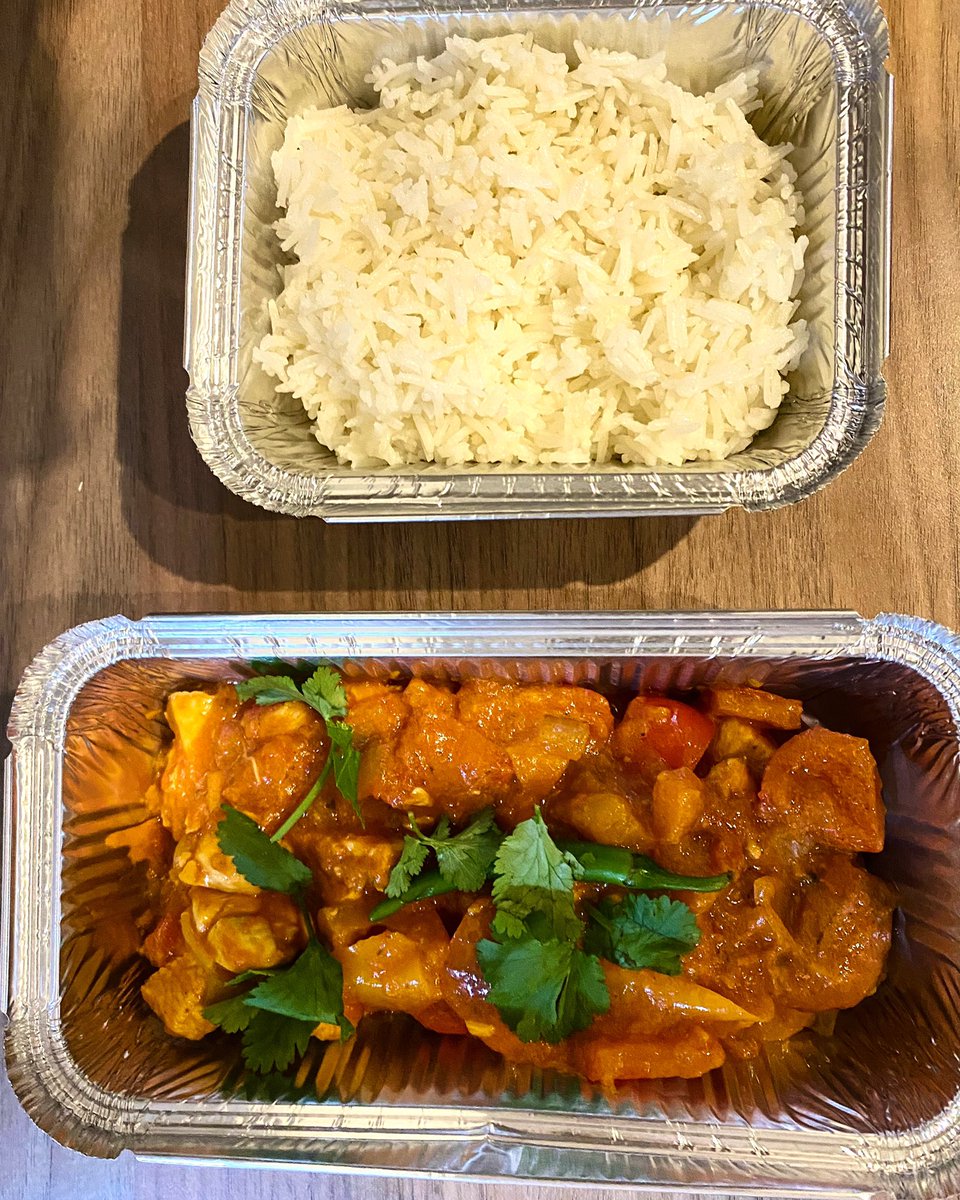 Chicken Tikka &amp; Rice. Just one of our Menu options 😀