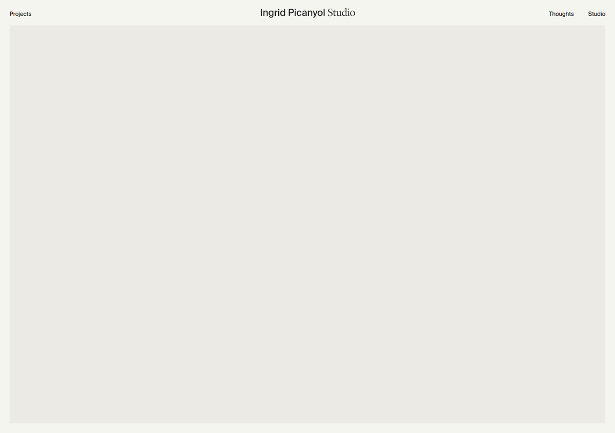 resources_ms's tweet image. #Inspiration:
Studio Ingrid Picanyol
ingridpicanyol.com

🙌 by Paula Montoto
👉 More in mendesaltaren.studio/inspiration