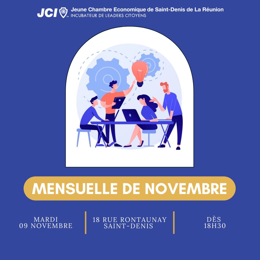 - SAVE THE DATE -

Mardi 9 novembre se tiendra notre mensuelle de novembre ! 🥳 

Nous serons en plein centre ville de Saint-Denis dans les bureaux de Red Samuraï (dans la rue du Mac Donald, au dessus de l’Apoteek). 

Nous comptons sur votre présence ! 🤜🏽💥🤛🏽
