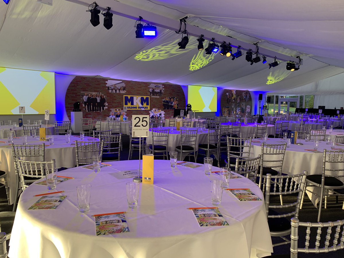 It was good to be back at Rudding Park Hotel last week for the MKM conference and dinner.

#eventsintents #eventprofs #marqueehire #pinnacle #pinnaclemarquees