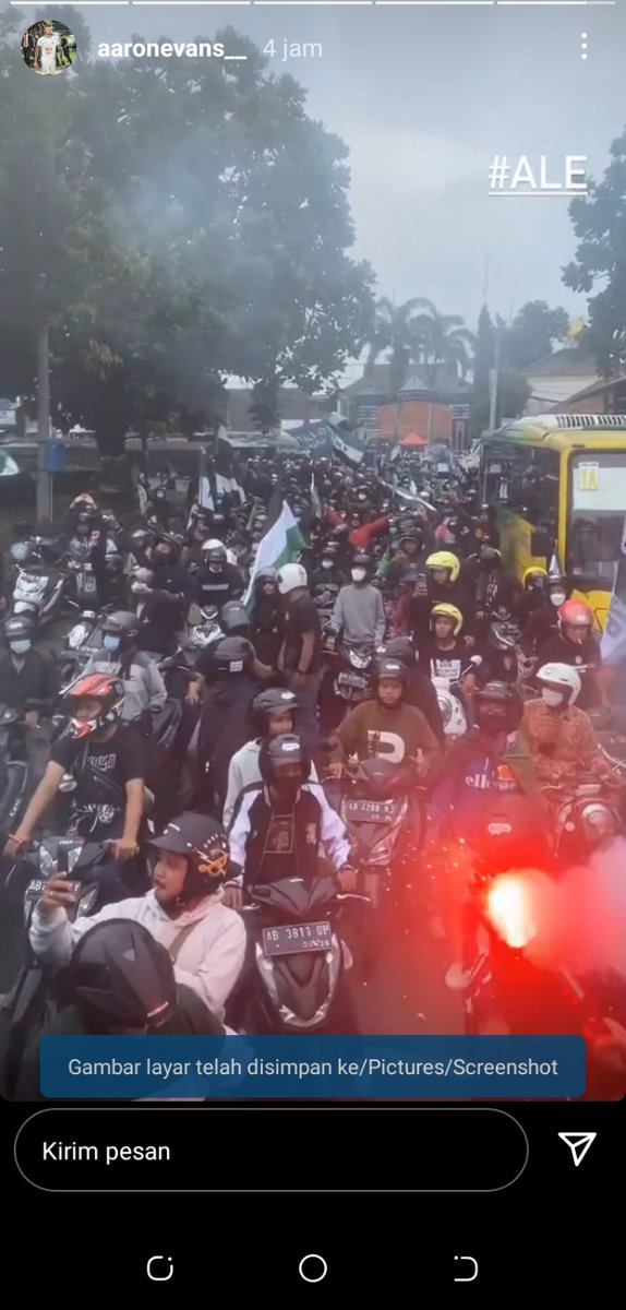 Screenshot dari IG story beberapa pemain PSS Sleman