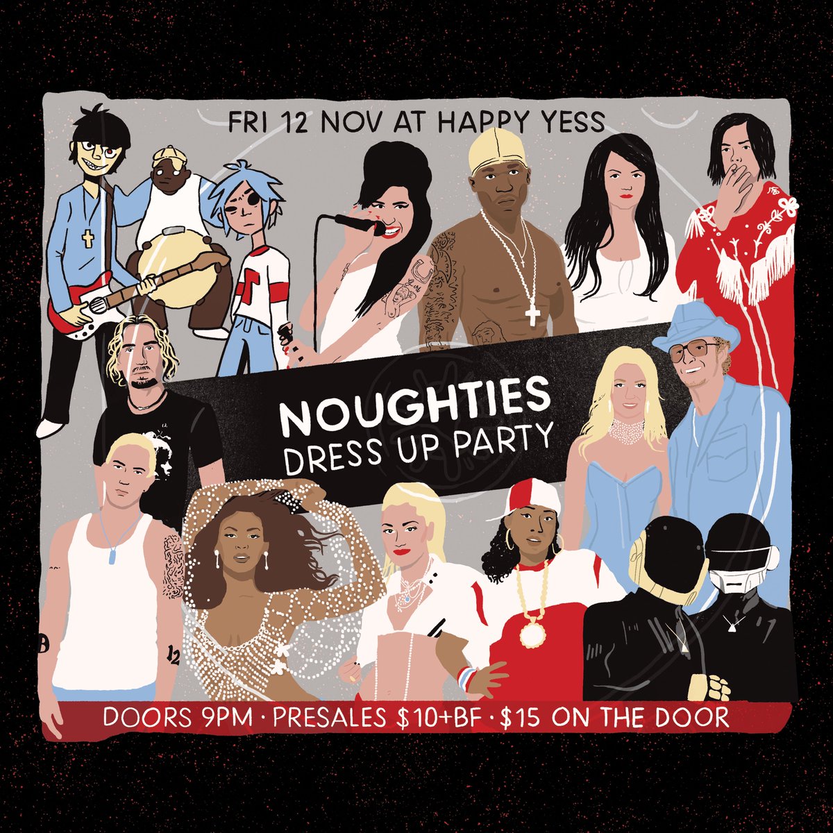 #darwin - BEHOLD! #noughtiesdressupparty 9pm this Fri 12 Nov at <a href="/happyyess/">Happy Yess</a> #noughties #dressup #party <a href="/OTLmag/">Off The Leash</a> $10 + b/f via Eventbrite or $15 on the door (until sold out) eventbrite.com.au/e/noughties-20…