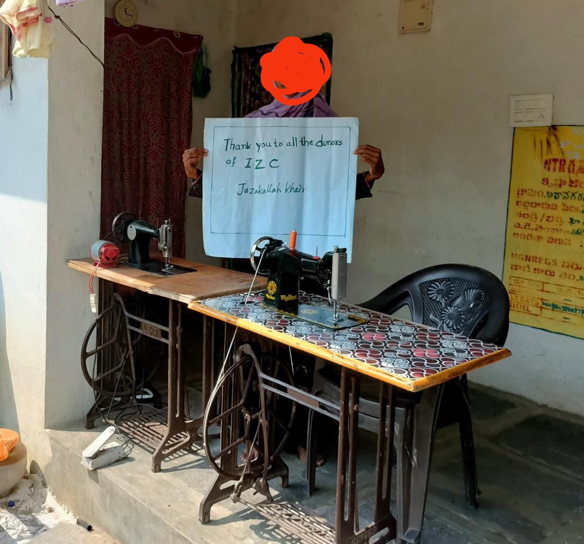 Sister Reshma was helped to set-up tailoring shop. 

She lost her husband due to covid and this help from donors will support her support his family.

Thanks to all donors and people's who helped amplify the msg. 

<a href="/TheIndiaZakat/">IndiaZakat</a>