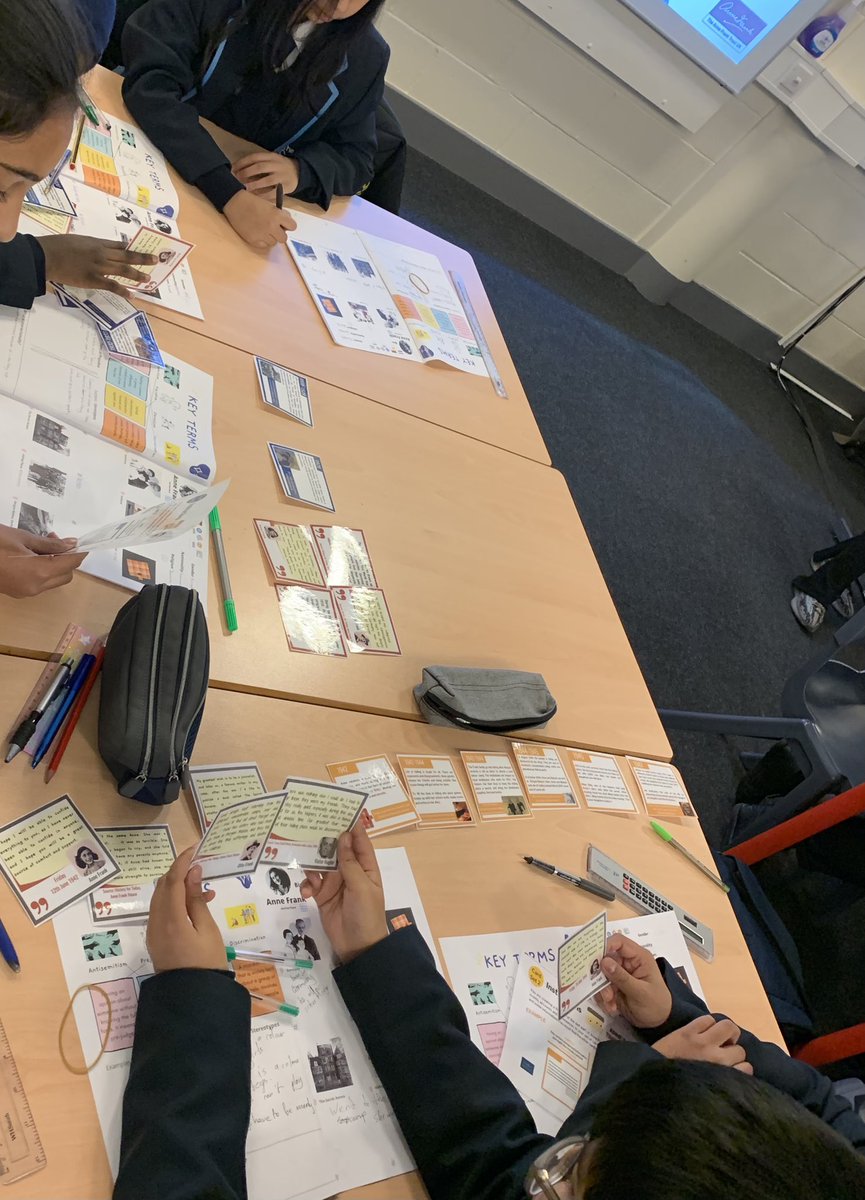 It has been wonderful to see our Year 7 and Year 8 students so interested and enjoying a workshop led by The Anne Frank Trust UK. Well done everyone! #edutwitter #PSHE #Enrichment