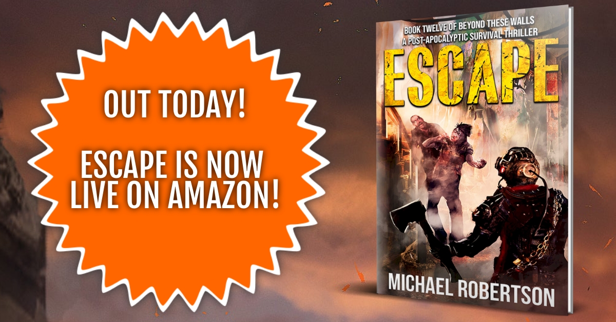 MicRobertson's tweet photo. Escape: Book twelve of Beyond These Walls is now live on Amazon. You can get it here - https://t.co/Oe19A58Zj2

And for anyone who's yet to check out the Beyond These Walls series - The books 1 - 6 box set is currently just £/$0.99 and is available here - https://t.co/0b0R6ybtCx https://t.co/YrtpZJ1H68