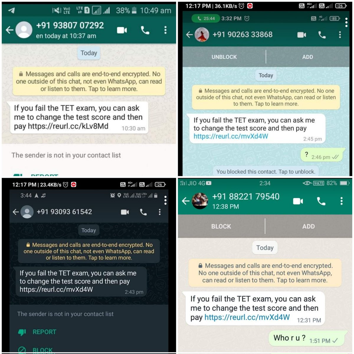RakexhMandal's tweet photo. Please take action.. They are trying to scam with every candidate's who appeared in the Tet Exam...
#scammer #cybercrime #assamtet
@assampolice @bongaigaonpolic @AssamCid @DGPAssamPolice @himantabiswa @ranojpeguassam @CMOfficeAssam @airnews_ghy @NewsLiveGhy @Cyberdost https://t.co/5YpSdBoEwO