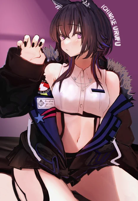 1日遅れたけど💦
一ノ瀬うるは

#一ノ瀬の絵 
 #いいお腹の日 