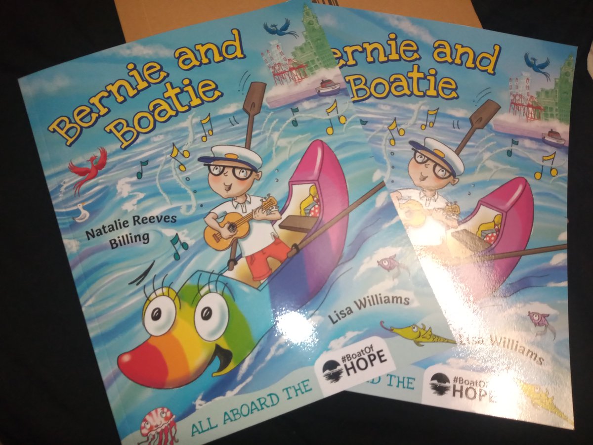 GetWarrTalking's tweet photo. Good Morning #Warrington &amp; maybe beyond...

Look what those guys @amazon delivered yesterday. A couple of amazing books written by @BillingReeves, to support the unbelievable journey which is @BoatofHope. Check the story of the boat out but also maybe buy a couple of books too https://t.co/Opa3IR7xMT