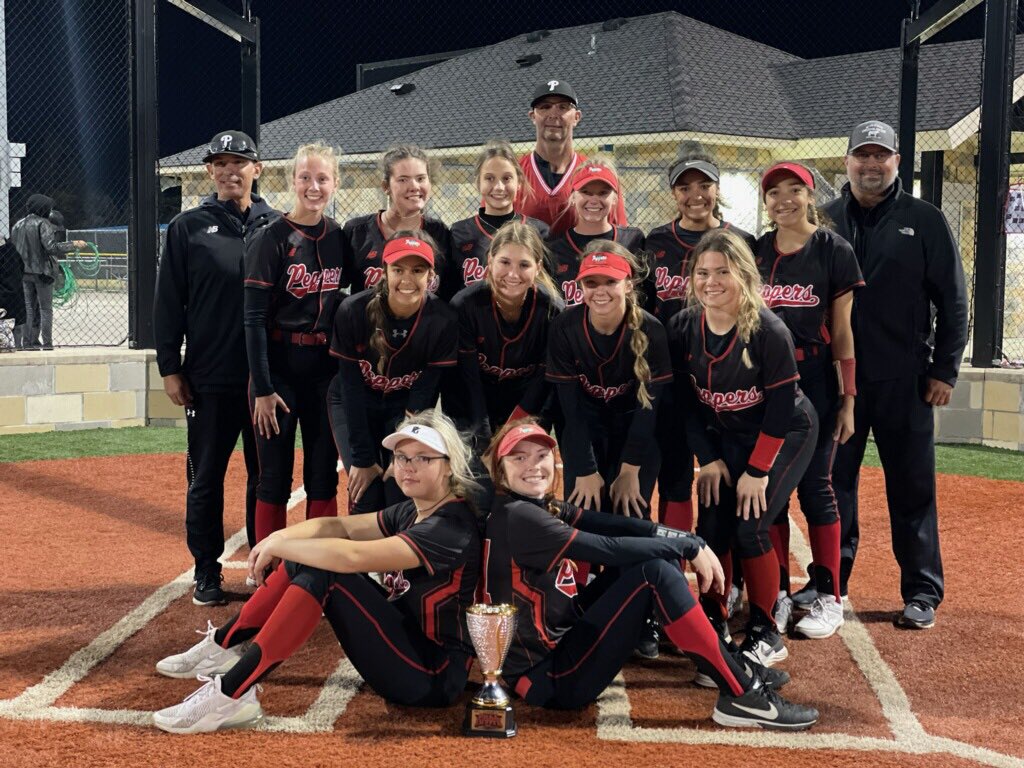 🌶🌶🌶🌶🌶🌶🌶🌶🌶🌶

Top Club National Invite

Fall Champions 16u

KC Peppers-Wallace

Way to compete, 8-0!

More to come from this talented group of athletes!

<a href="/ExtraInningSB/">EXTRA INNING SOFTBALL</a> <a href="/PGFnetwork/">PGF</a> <a href="/TopGunEvents/">Top Gun Events</a> <a href="/PG_Softball/">Perfect Game Softball</a> <a href="/FastPitchNet/">Fastpitch Network</a> <a href="/lifeisgreatsut/">Daron Sutton</a> <a href="/D_Martinez00/">D V</a>