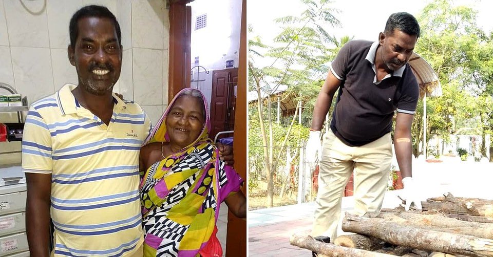 VVSLaxman281's tweet photo. Abhimanyu Das, a 50-year-old book-binder from Cuttack,In his quest to give dignity to the dead, cremates unclaimed and unattended dead bodies .He has also been taking care of thousands of cancer patients most of whom are homeless or abandoned. Hats off to his selfless service 🙏🏼 https://t.co/8yALdf8plf