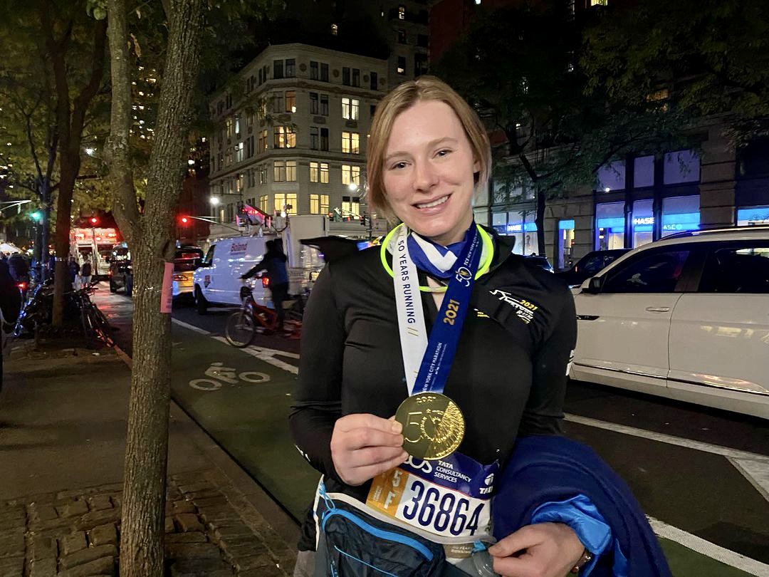 BeyondType1's tweet image. So today was a REALLY GOOD DAY. Congratulations to the #BeyondTypeRun team on finishing the @nycmarathon! 

(and congrats to Beyond Type Run Co-Captain @aleximelvin, pictured here, on finishing it TWICE).