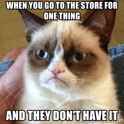 vanhook1020's tweet photo. What about when you also go to the store and buy everything else except that one thing you needed.... so frustrating lol. Thanks @aashleypayton for the idea #badluck https://t.co/cx72ygHPaB