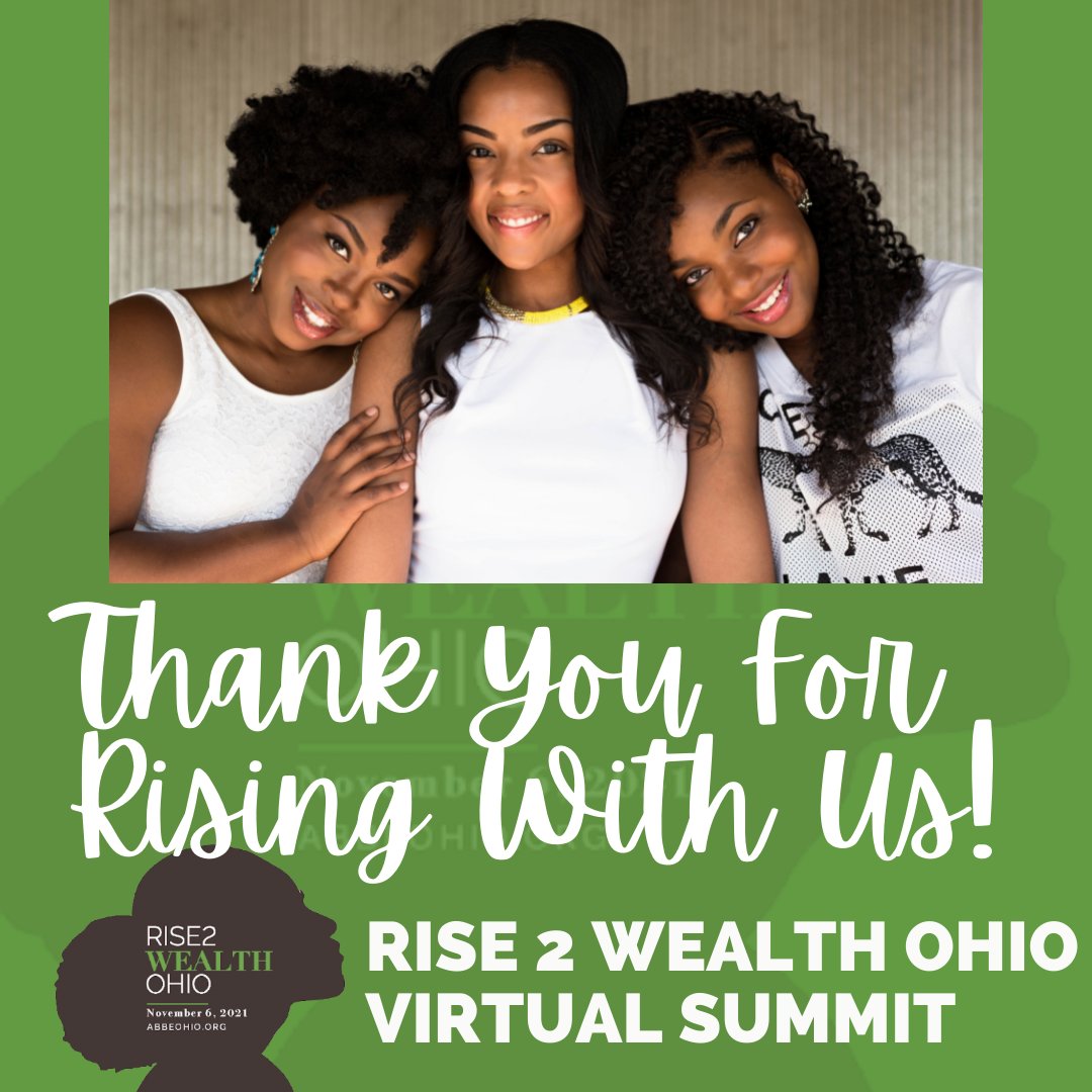 BIG THANKS to the more than 200 women who joined us this Saturday, along with our 50+ speakers and amazing sponsors who made our first #Rise2Wealth summit amazing! Continue to follow us for updates on ABBE throughout the year! Continue to RISE!