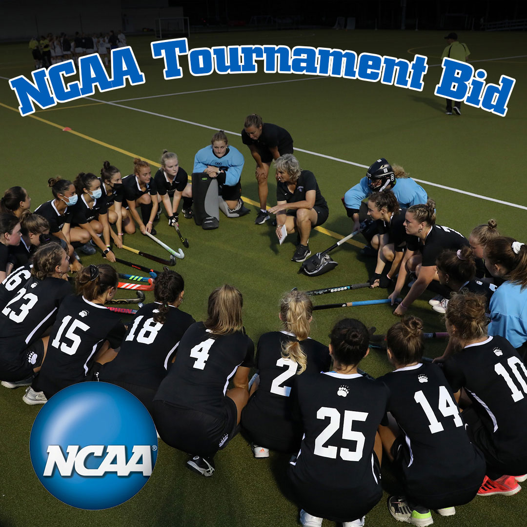The <a href="/BowdoinFH/">Bowdoin Field Hockey</a> team has earned an at-large bid to the <a href="/NCAADIII/">NCAA Division III</a> Tournament in selections announced on Sunday night. The Polar Bears will host Eastern Conn in a first-round match Wednesday evening! #GoUBears 

Full bracket is here:
ncaa.com/brackets/field…