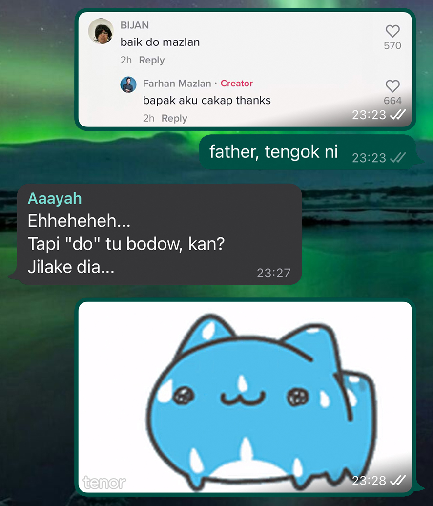 farhanmzln's tweet photo. Dia ingat Mazlan tu nama aku jugak.. https://t.co/4BATBFvXSC