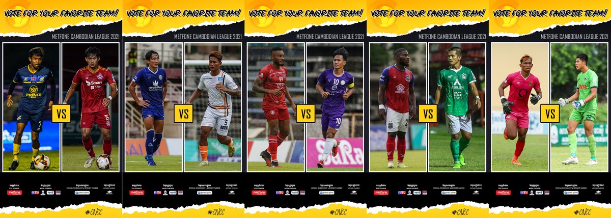 CnccOfficial's tweet photo. [MCL] Which match do you want to watch the most in this weekend! 🎯⚽️⛳️
🔥 Saturday, 13.November.2021 📅
🏆 METFONE CAMBODIAN LEAGUE 2021 🏆
⚽️ Please keep supporting our football together 🇰🇭
#MCL2021 #CNCC #WEEKEND #SATURDAYMATCH #MCLWEEK19
📌Telegram: https://t.co/tPVTlKfEnB 📯 https://t.co/gbCtJGJiRs