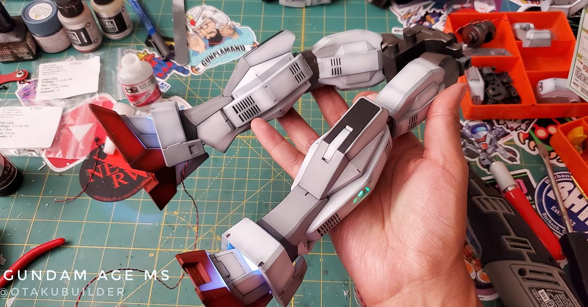 Otaku_Builder's tweet photo. W.I.P Mega Size Gundam Age-1. Half way there.👍🏽 #megasizegundam #megasize #gundamage #led #evan_designs_leds https://t.co/j7IoqoqeeG