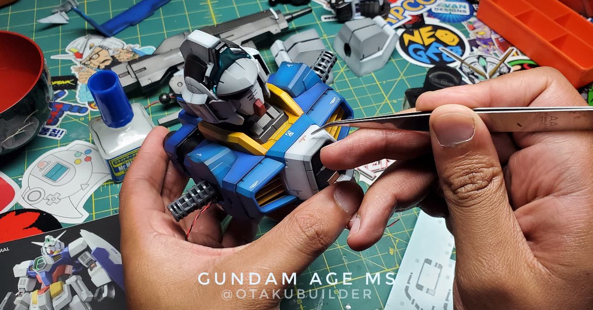 Otaku_Builder's tweet photo. W.I.P Mega Size Gundam Age-1. Half way there.👍🏽 #megasizegundam #megasize #gundamage #led #evan_designs_leds https://t.co/j7IoqoqeeG
