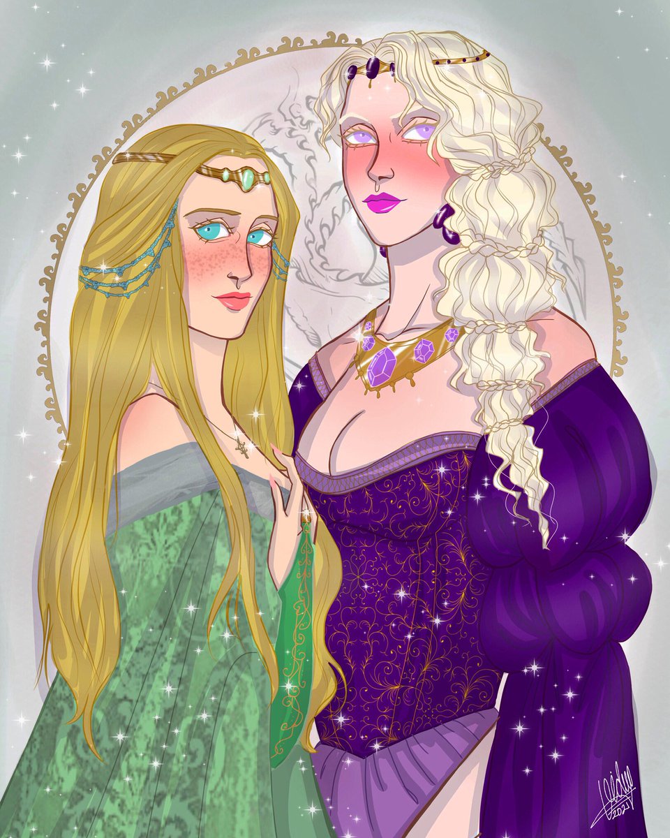 thewweskywalker's tweet photo. “She is Rhaenys, and I am Visenya. I have never thought otherwise.”

Rhaena and Alysanne Targaryen for 1/4 of Targaryen Month 🔥 https://t.co/QScZYw1lIX
