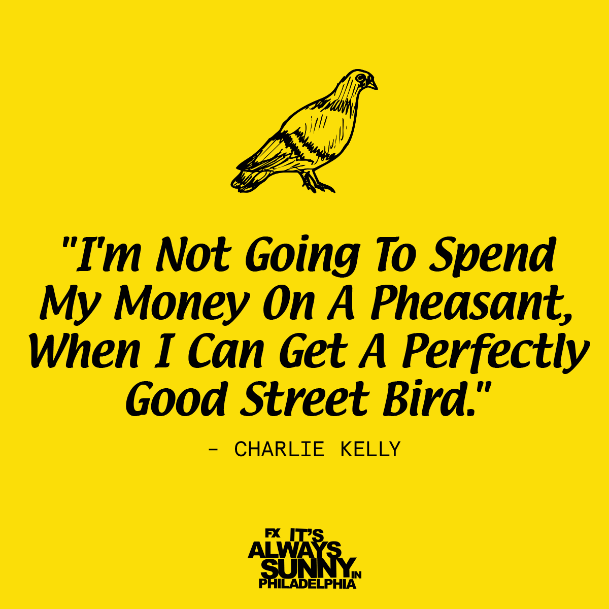 alwayssunny's tweet photo. Some of you haven't had pigeons and it shows. #SunnyFXX https://t.co/Ah2OMAbF8H