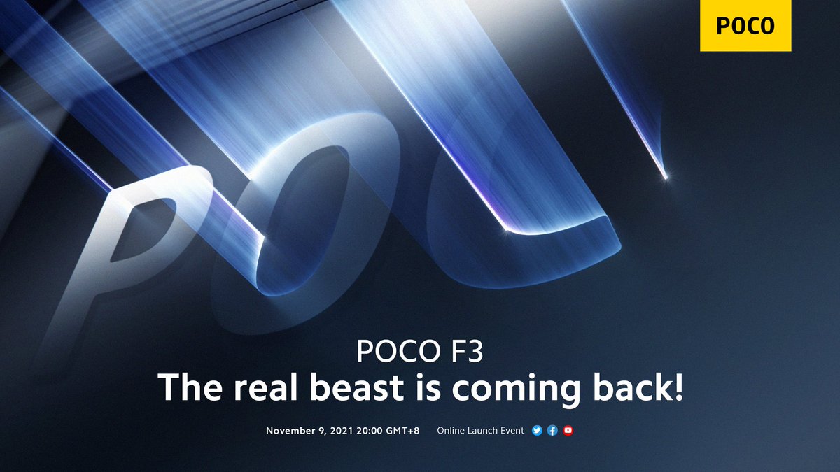 SwasthSutra's tweet photo. POCO F3’s new variant may launch with POCO M4 Pro 5G on November 9 😀
#POCO #POCOF3 #POCOF3Pro https://t.co/lqNjfibwGu