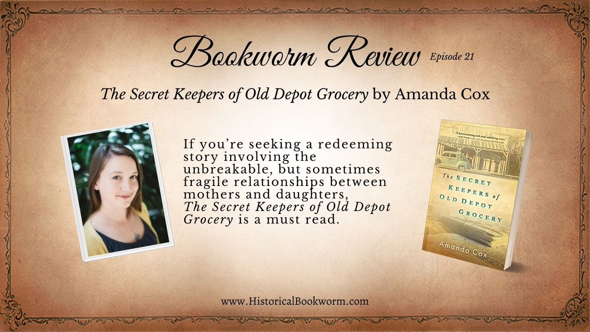 KyLee Woodley (@kyleewoodley) on Twitter photo Here is the full review of The Secret Keepers of Old Depot Grocery by <a href="/amandacoxwrites/">Amanda Cox</a>
Thanks to our fabulous reviewer <a href="/writercbk/">Christie B Kern</a>. You contribute so much to Historical Bookworm. historicalbookworm.com/?p=1157 Here is the full review of The Secret Keepers of Old Depot Grocery by <a href="/amandacoxwrites/">Amanda Cox</a>
Thanks to our fabulous reviewer <a href="/writercbk/">Christie B Kern</a>. You contribute so much to Historical Bookworm. historicalbookworm.com/?p=1157