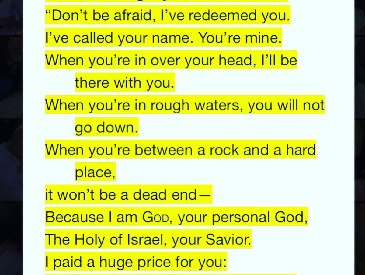 🙌🏼Worthy.Nights🙌🏼
💙Isaiah 43:1-4💙