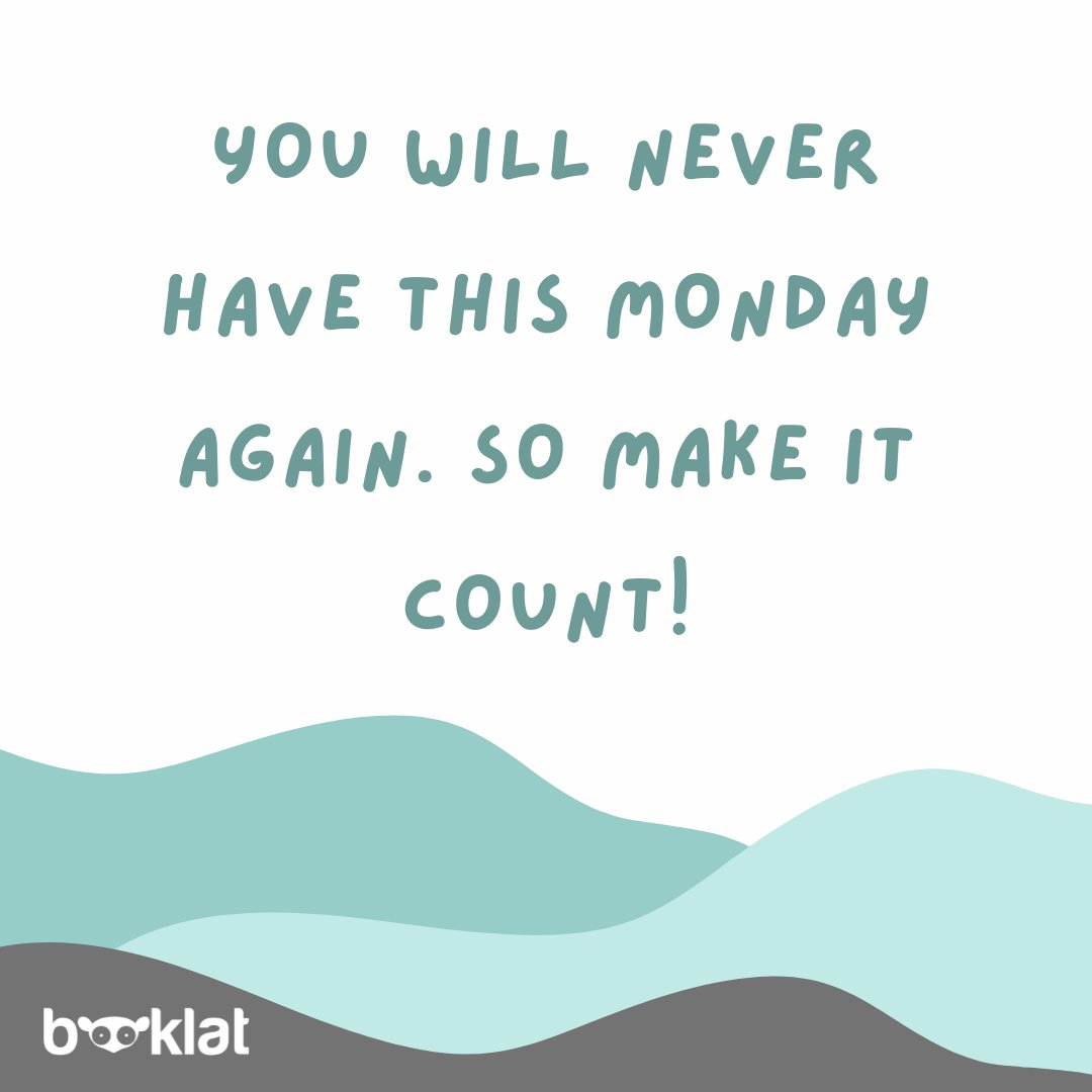 BooklatOfficial's tweet photo. Make it count!

#Booklat #MondayMotivation #MonSlay https://t.co/Ur2zY3dzli