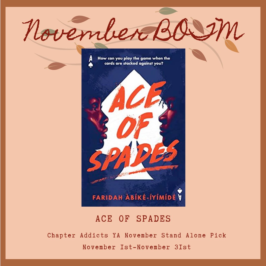 ChapterAddicts's tweet image. join our #groupreads for november!!! dm to be added to the insta gc or join the chat over on GoodReads (: #booktwt #reading #BookTwitter #BookClub