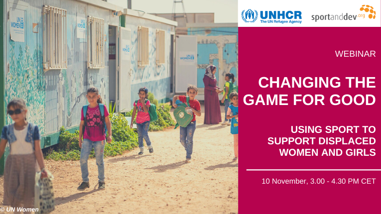 sportanddev's tweet photo. ✅Event tomorrow!
Join us as we co-host a webinar with @UNHCRPartners on using sport to support displaced women and girls. 

https://t.co/6C7PrLjKRV https://t.co/8bdbpZKem2