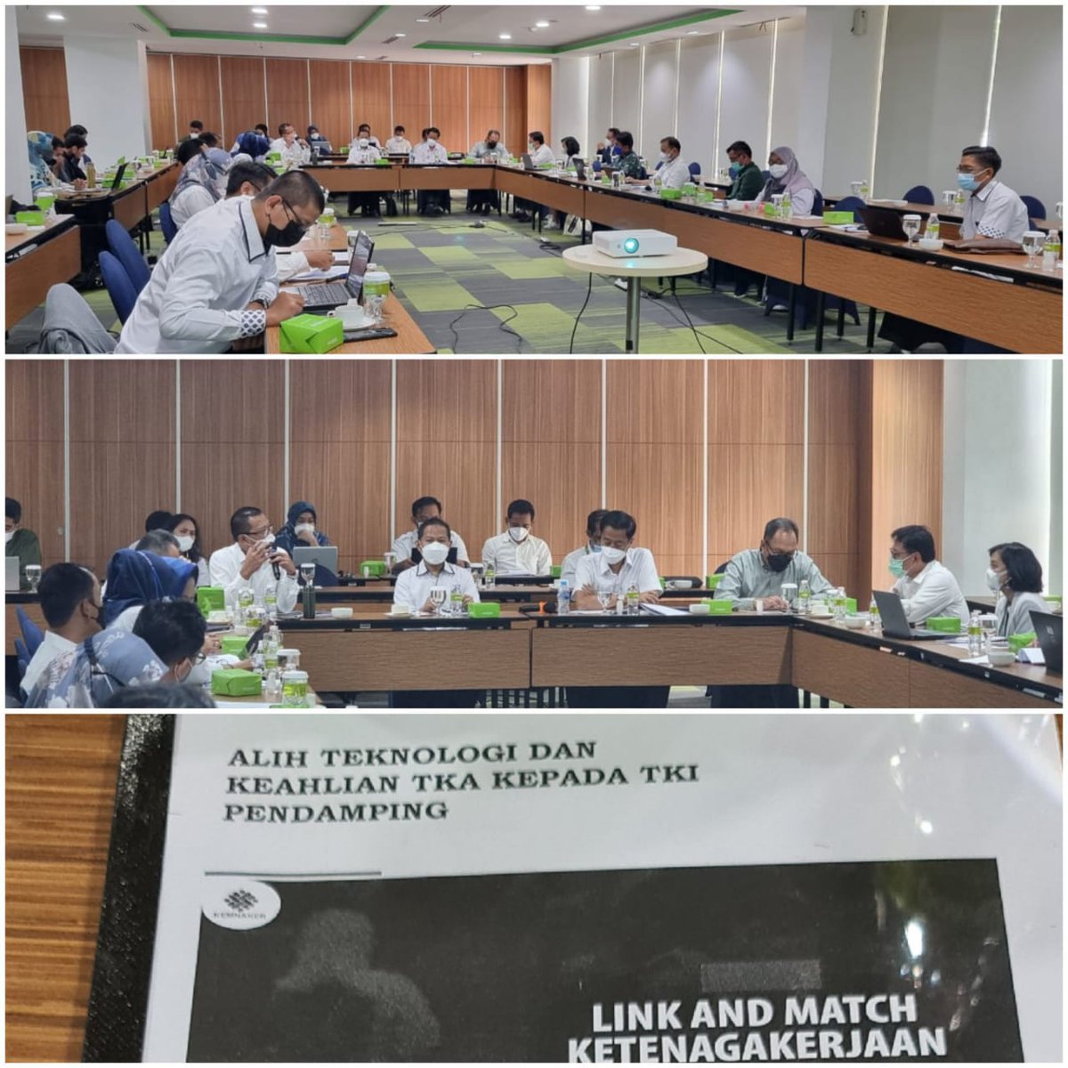 dit_binariksa's tweet photo. Giat pembahasan Diklat dalam rangka Alih teknologi penggunaan TKA kepada Tenaga Kerja Indonesia Pendamping. Pomelotel Jakarta, 8 Nov 2021. https://t.co/pyPuq5HAc7