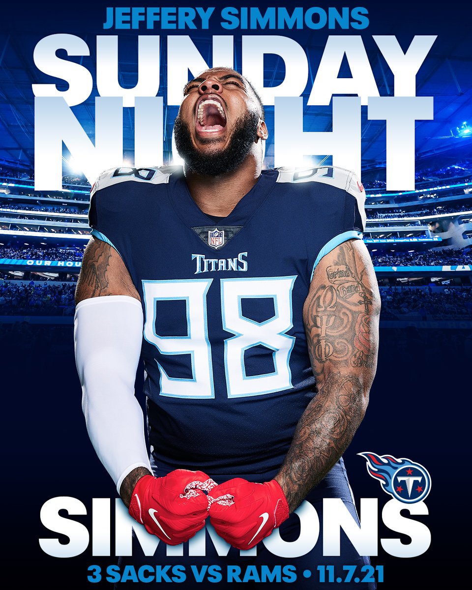 Titans's tweet photo. Sunday Night is for Simmons @GrindSimmons94 https://t.co/9G9ybh9aHU