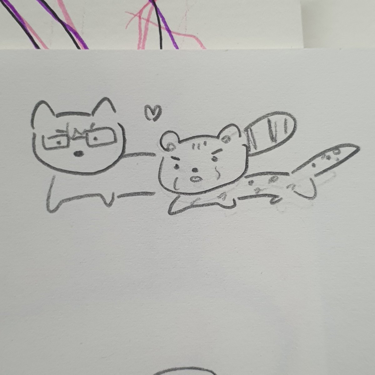 칭긔가 그려준 미쿠라 지대기여움 ㄷㄷ