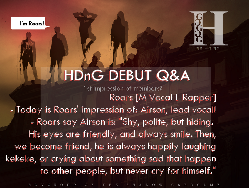 KEKEKE, special Q&amp;A! Today's special, Roars and Airson, First Impression when trainee :) kekeke

- HDnG Roars 🐯, Airson❤️‍🔥, GoldenAge🈷️, &amp; X🙏!