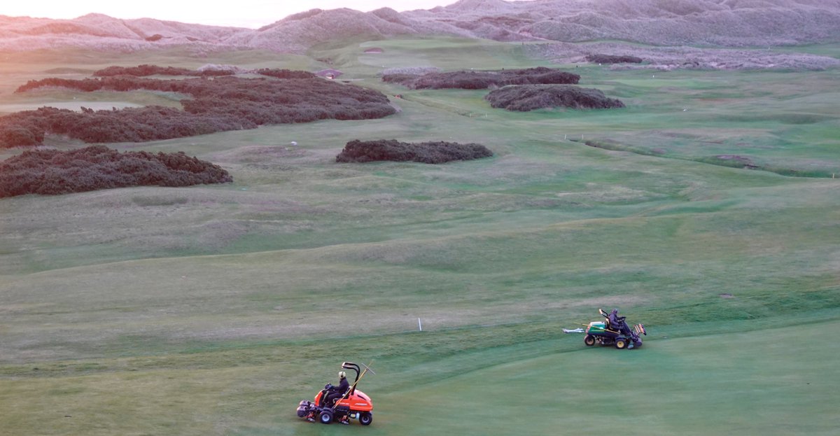 Crudenbaygolf's tweet photo. After a wild and blustery weekend, today is a beautiful November morning, with already lots of activity on the course in preparation for the golfers. Each day like this in November should be enjoyed. https://t.co/0pvuzbAPHB