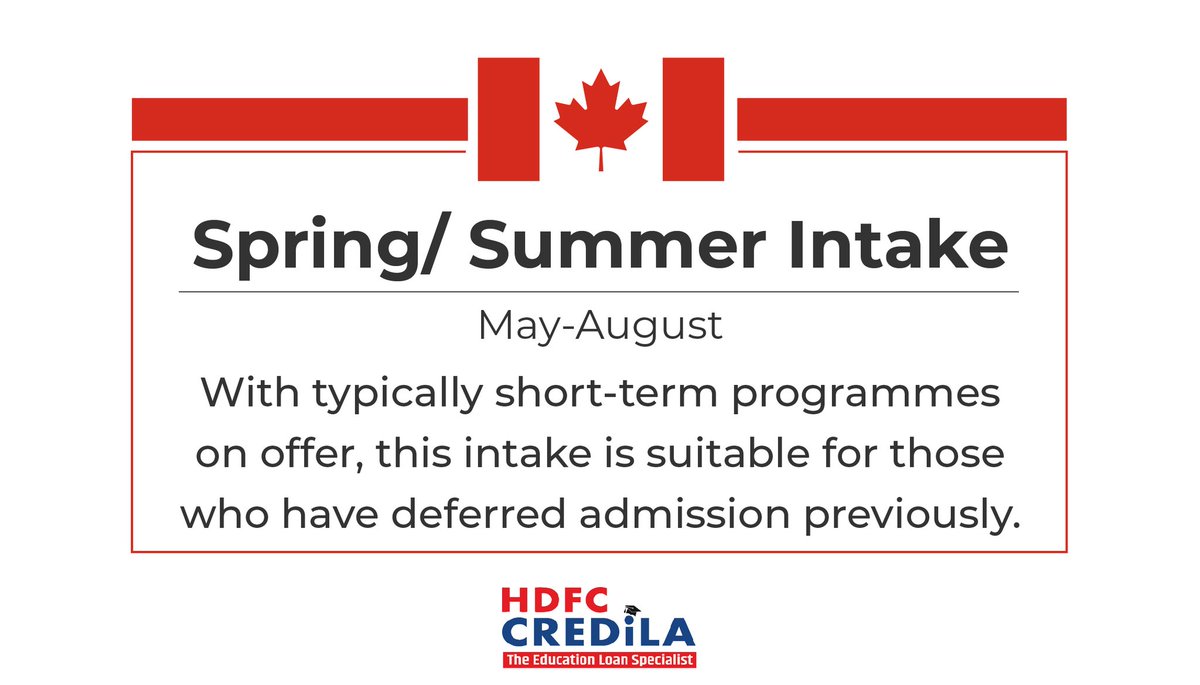 CredilaFinserv's tweet photo. Here’s what you should know when planning to study in Canada. A customised student loan from @HDFCCredila can help you realise your dreams. Visit https://t.co/eUTbV9QuM4 to know more.
#HDFCCredila #StudyinCanada #MSinCanada #EducationinCanada #HigherEducation  #StudyAbroad https://t.co/49hkStcGqY