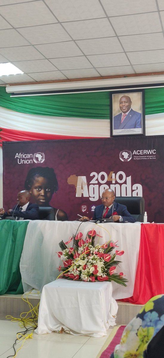 tnikyema's tweet photo. Honored to participate in the Induction and Working Groups Meeting of the African Committee of Experts on the Rights and Welfare of the Child (ACERWC) in Bujumbura, Burundi, opened today 8 Nov. 2021 by H.E. Prime Minister of Burundi https://t.co/3Fj4Ce5w5c