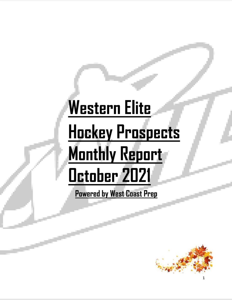 The Oct Report is now available and I will be sending out the Nov Report the week of 22nd with a special Draft preview for Dec 3rd . Also a big announcement for the 2008's as we have set up a Combine scheduled May 11th-15th in Calgary . Details will be out tomorrow.