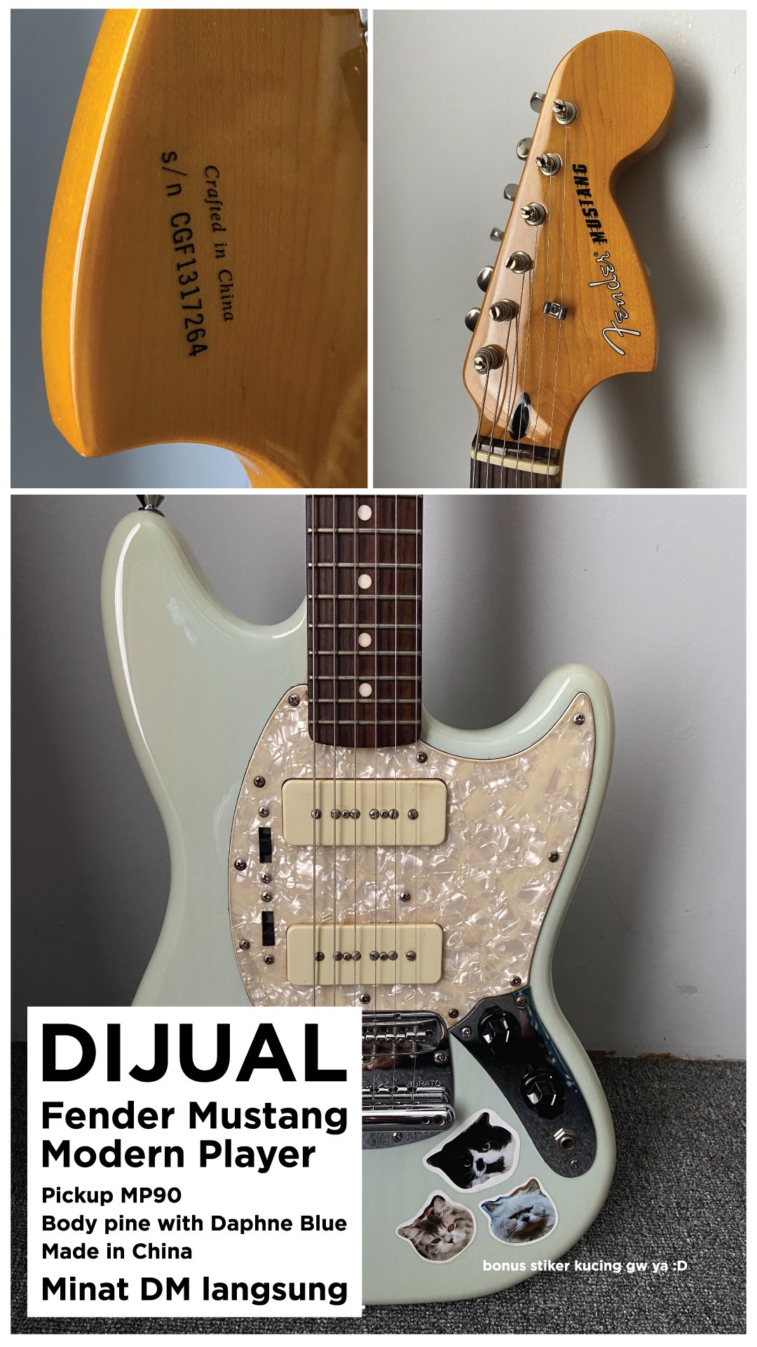 Fender player 2024 mustang p90