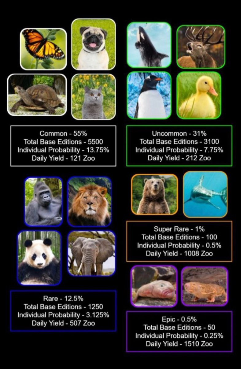 17_badger's tweet photo. …..and then the Breeding into Hybrid NFTs = greater amount of yield!!
🤔
Why are you not a zookeeper at the moment?
#NFT #NFTCommmunity #utilitytoken #cryptozooco #loganpaul https://t.co/Bixh1ohTJi