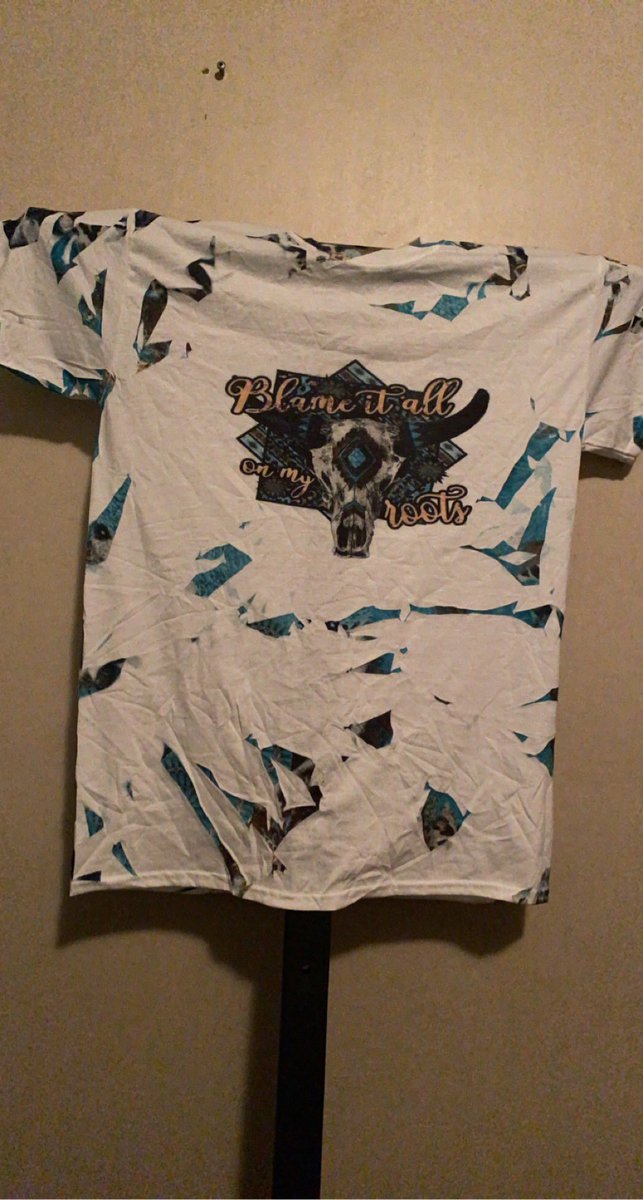 stefmitchell81's tweet photo. Some shirts I made this weekend. They are ready to purchase. #sublimation #cheetahsweater #bleachedtees #westernshirt https://t.co/Imy6OgcU2Z